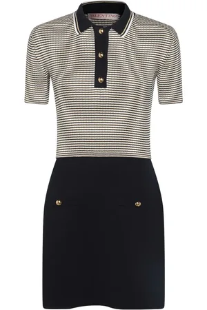 VALENTINO GARAVANI Striped polo mini-dress