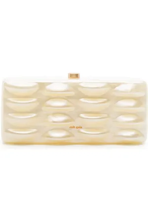 Cult Gaia Jules marbled clutch bag