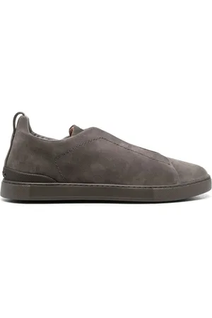Ermenegildo Zegna Slip-on suede low-top sneakers