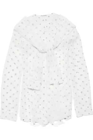 Acne Studios Layered tie-neck blouse