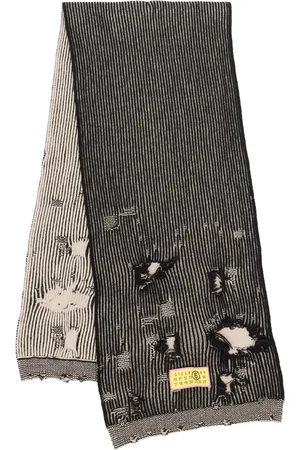 Maison Margiela Numbers-motif ribbed scarf