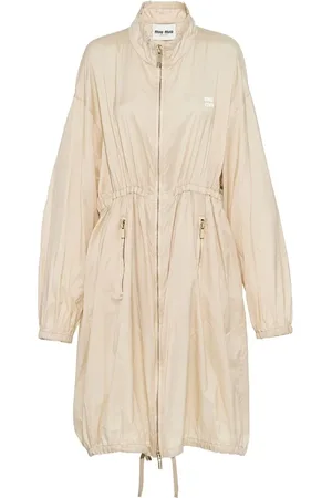 Miu Miu Zip-up silk long coat