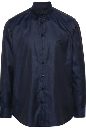 Etro Pegaso-motif cotton shirt