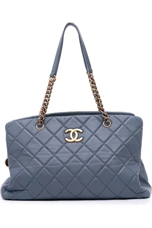 CHANEL 2012-2013 Large Quilted Calfskin CC Crown tote bag