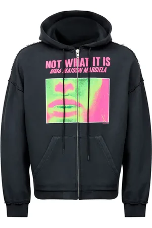 Maison Margiela Graphic-print cotton hoodie