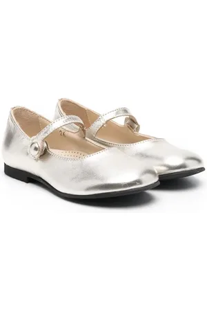 GALLUCCI Press-stud ballerina pumps