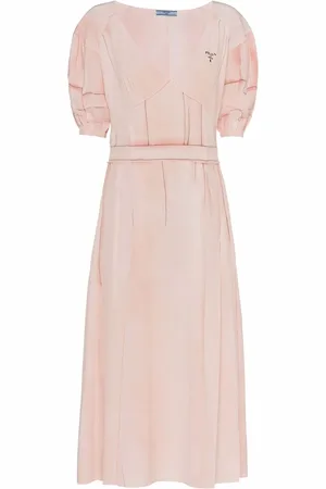 Prada Logo-print crepe dress