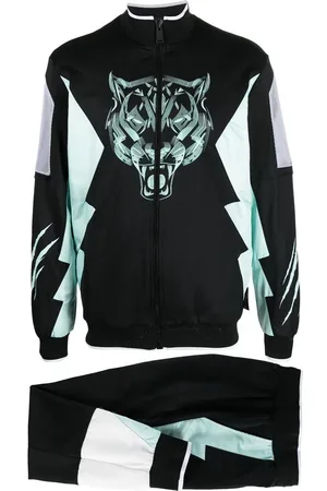 Philipp Plein Tiger-motif two-piece tracksuit
