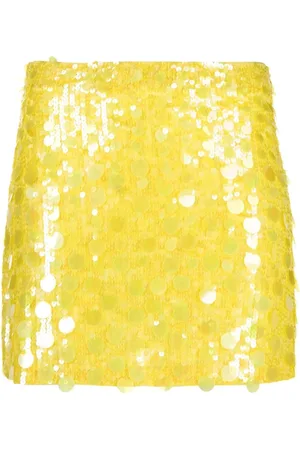 P.A.R.O.S.H. High-waisted sequin-embellished skirt