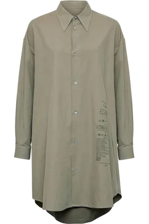Maison Margiela Cotton poplin shirt dress