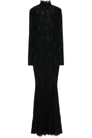 Norma Kamali Floral-lace dress