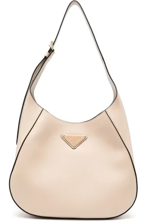 Prada Triangle-logo leather shoulder bag