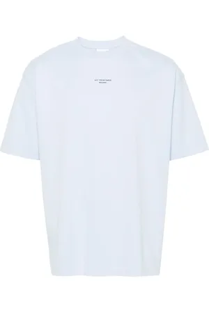 Drôle de Monsieur Slogan-print cotton T-shirt