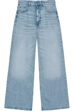 Ganni Whiskering-effect jeans