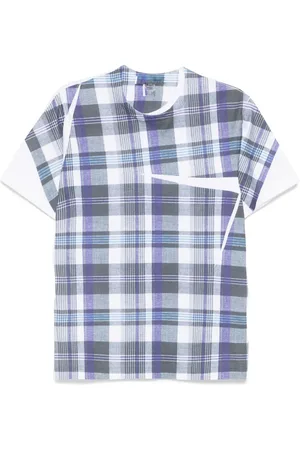 Comme des Garçons Tartan overprint T-shirt