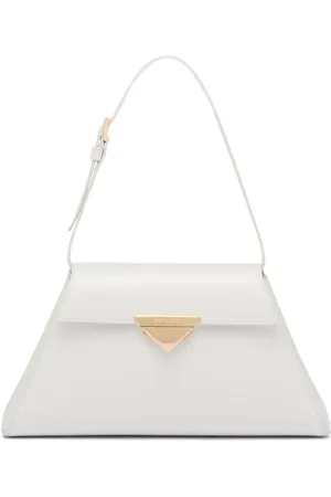 Prada Triangle-logo leather shoulder bag