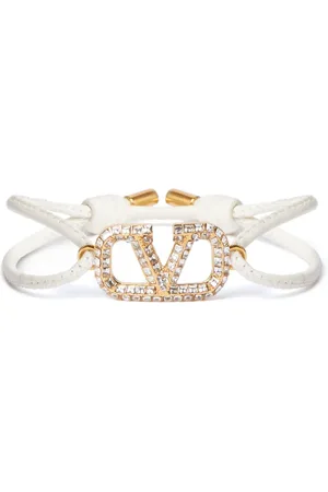 VALENTINO GARAVANI Vlogo Signature leather cord bracelet