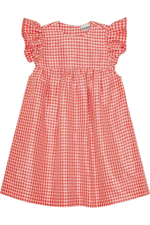 Ganni Gingham-print dress