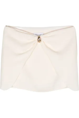 BLUMARINE Low-rise crepe miniskirt