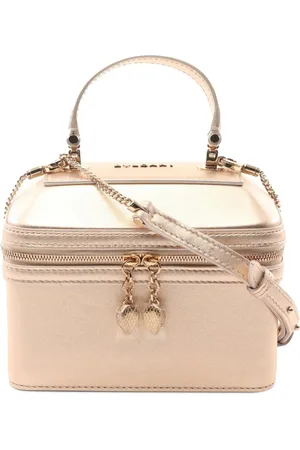 Bvlgari 2000-2024 Metallic Leather Vanity Bag satchel