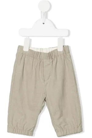 Emporio Armani Elasticated-waist ribbed trousers