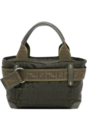 Fendi 2010-2024 Zucca Nylon Zip Code handbag