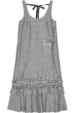 Ganni Gingham-print dress