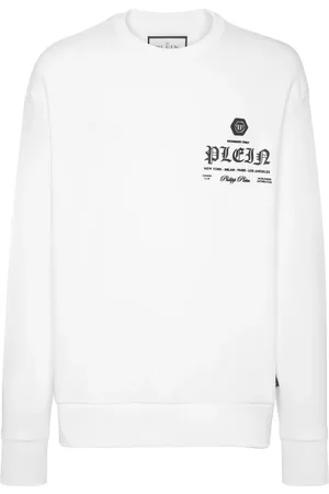 Philipp Plein Logo-appliqué crew-neck sweatshirt