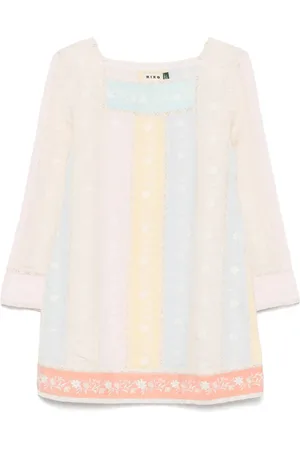 RIXO London Floral-embroidered dress