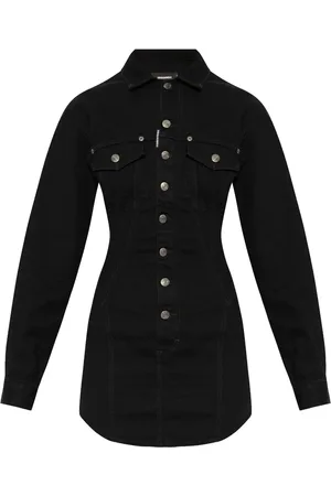 Dsquared2 Logo-patch shirt dress