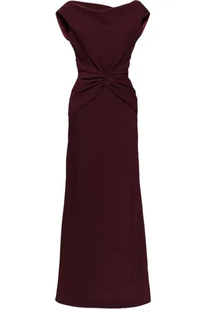 Amsale Twist crepe dress