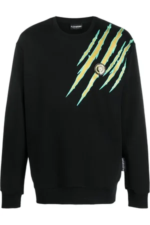 Philipp Plein Scratch-print crew neck sweatshirt