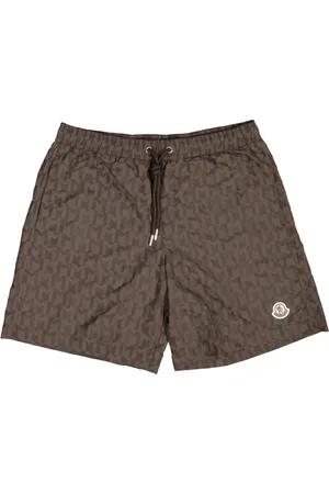 Moncler Monogram-print swim shorts