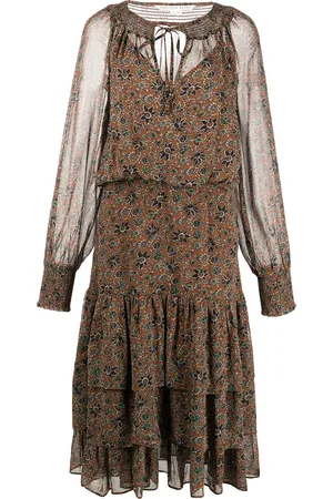 VERONICA BEARD Tunis floral-print midi dress