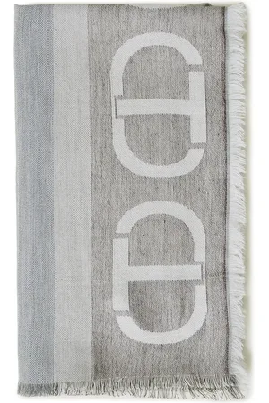 Twin-Set Jacquard knitted scarf
