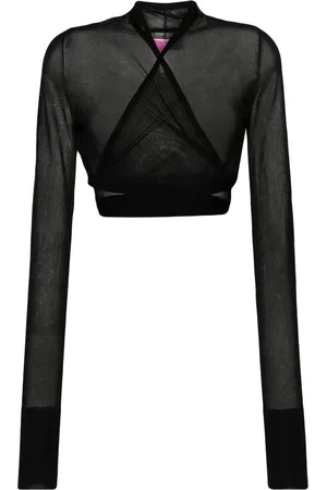 Pinko X Patrick McDowell long-sleeved wrap top