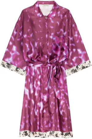 DRIES VAN NOTEN Silk shirt dress