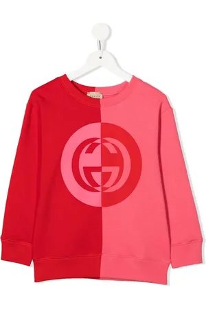 Gucci Panelled logo-print cotton sweatshirt