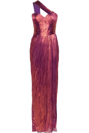 MARIA LUCIA HOHAN Claudine plissé silk gown