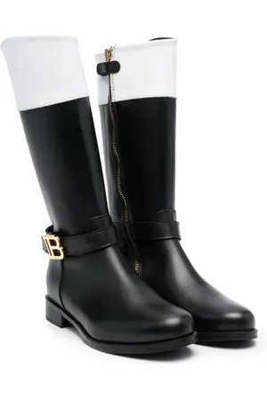 Balmain Side logo-plaque detail boots