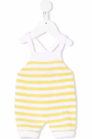 LITTLE BEAR Striped knitted romper