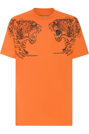 Philipp Plein Tiger-print cotton T-shirt
