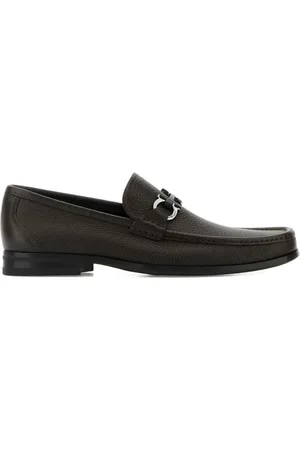 Salvatore Ferragamo Textured leather moccasin loafers