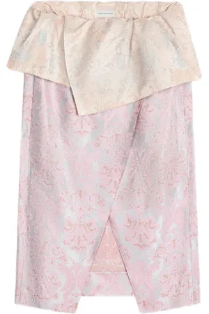 DRIES VAN NOTEN Jacquard midi skirt