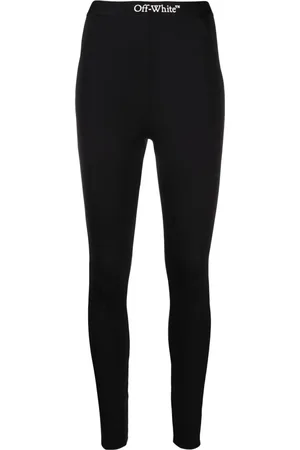 OFF-WHITE Logo-appliqué jersey leggings