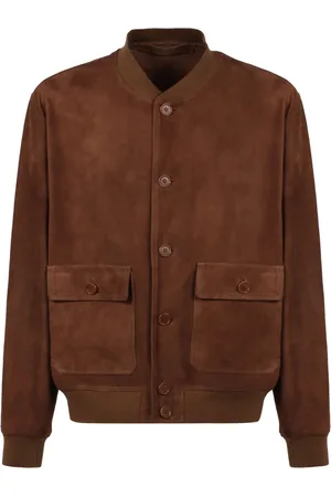 SALVATORE SANTORO Leather bomber jacket