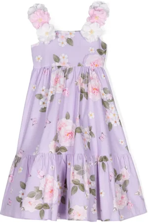 MONNALISA Floral-print cotton dress