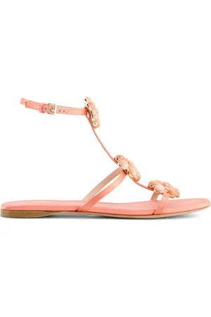Giambattista Valli Flower-detailing leather sandals