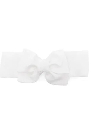 MONNALISA Bow-detail gabardine headband