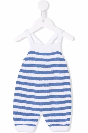 LITTLE BEAR Striped knitted romper